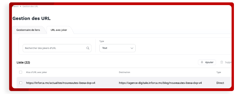 managing 301 redirects in ibexa dxp