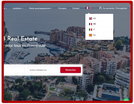 fonctionnalités multi-langues aibb
