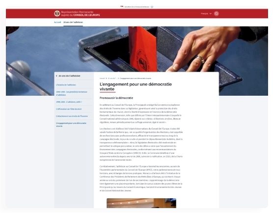 Page site 20 ans adhension a monaco
