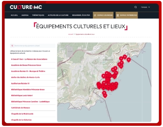 carte interactive culture monaco
