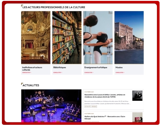site moderne culture monaco