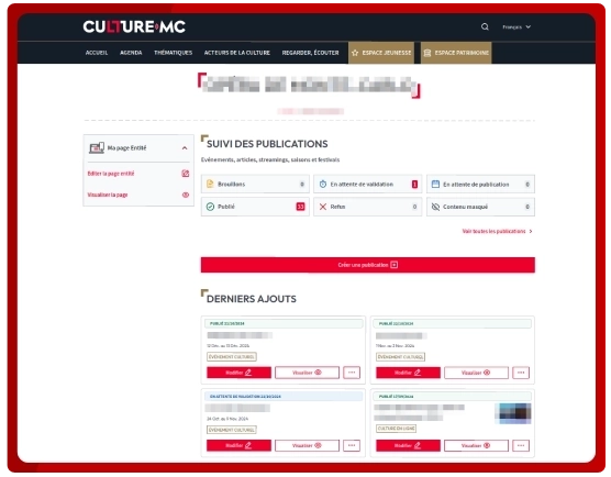 espace administrateur culture monaco